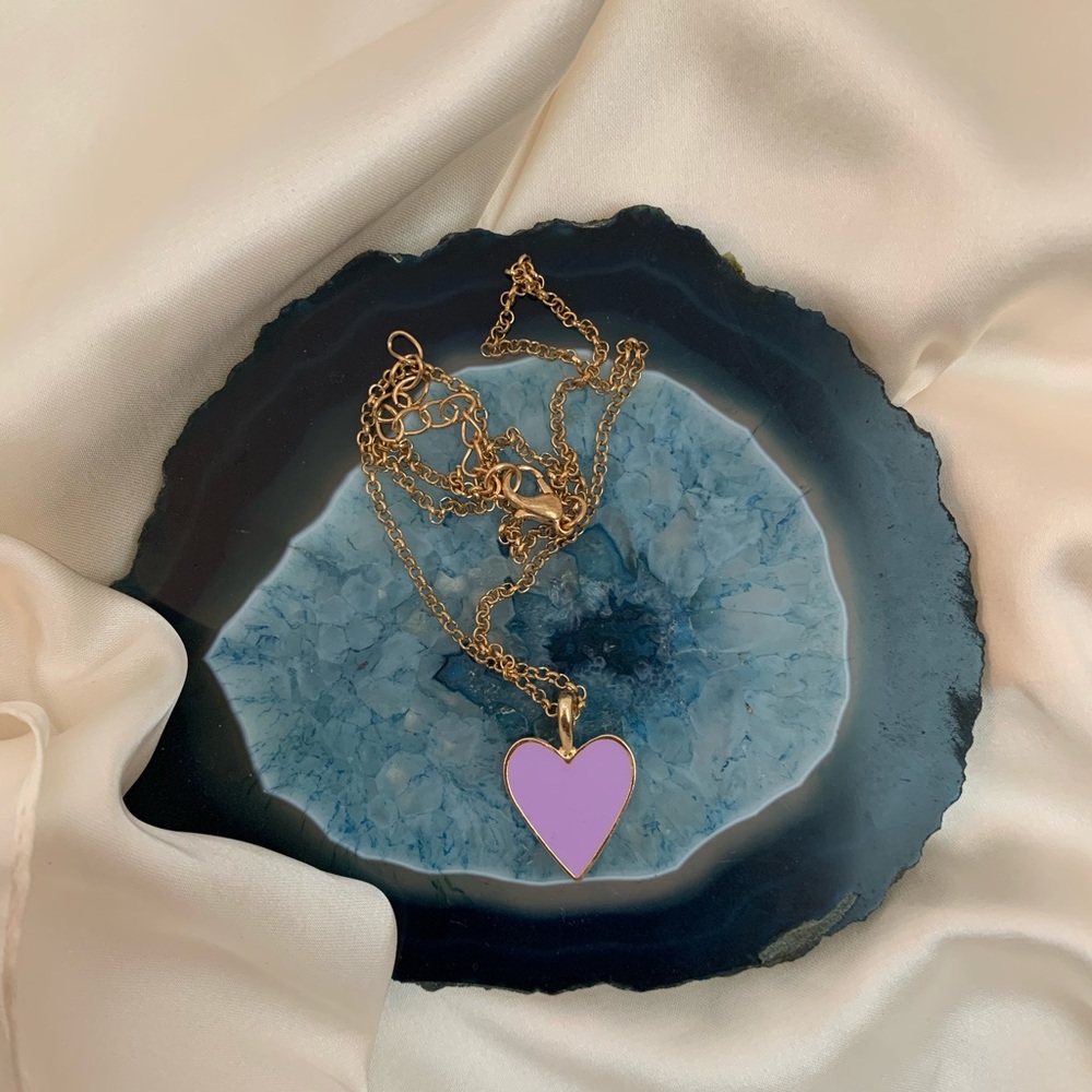 Purple Heart necklace!